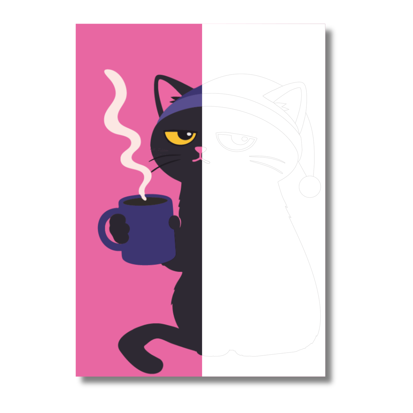 Affiche - Chat du matin