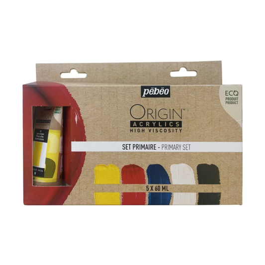 Lot ORIGIN Acrylique PEBEO – 5 couleurs