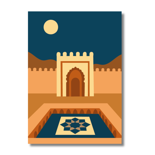 Affiche - Riad sous la lune
