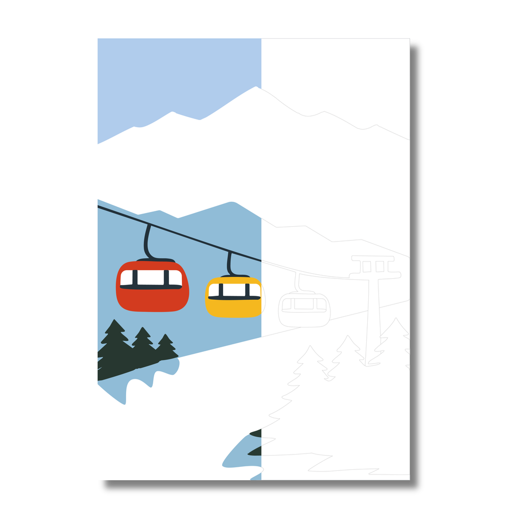 Affiche - Balade en télécabine