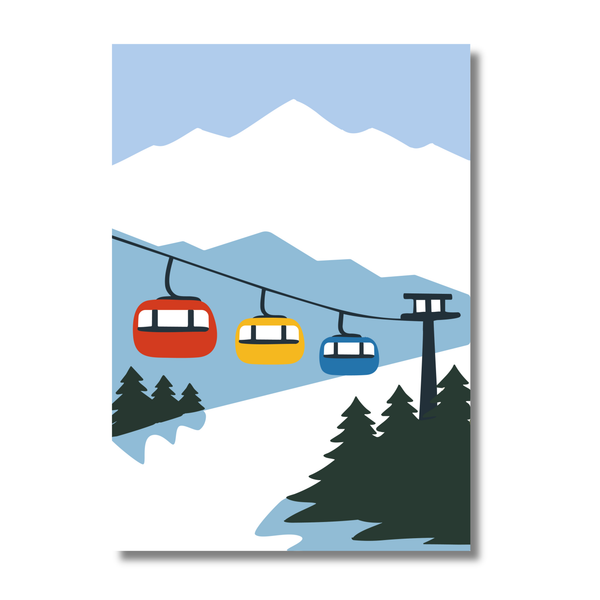 Affiche - Balade en télécabine